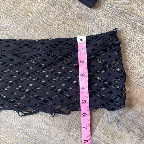 Sexy Black Mesh 3 piece outfit S/M - Picture 9 of 13